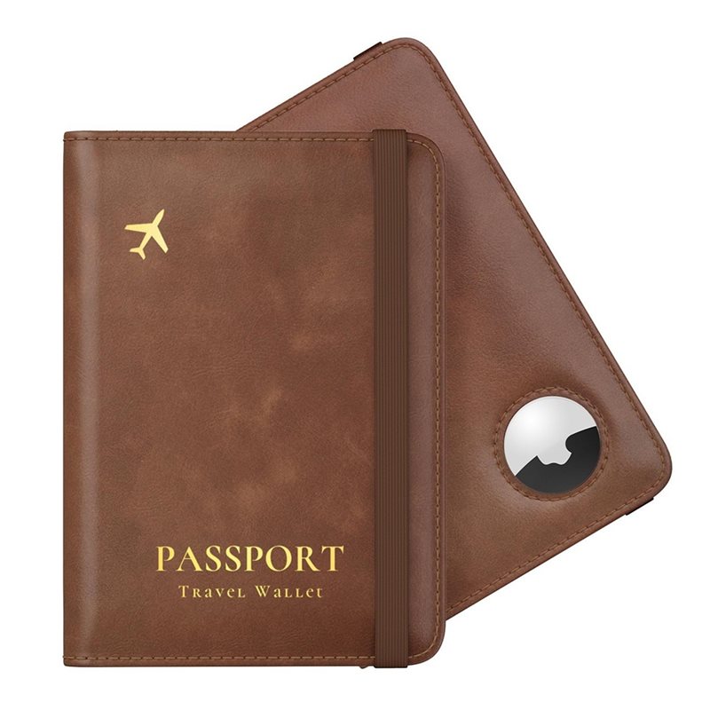 Leather Passport Cover - ABRT-Pemegang Paspor Dengan Pemblokir RFID Untuk