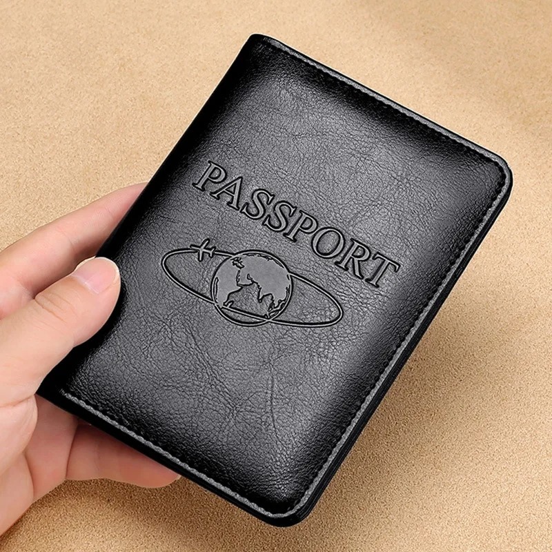 Leather Passport Cover - Sampul Paspor Kulit Asli Uniseks Dompet