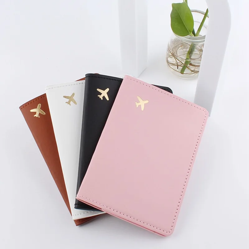 Leather Passport Cover - Tas penyimpan paspor kulit PU, dompet