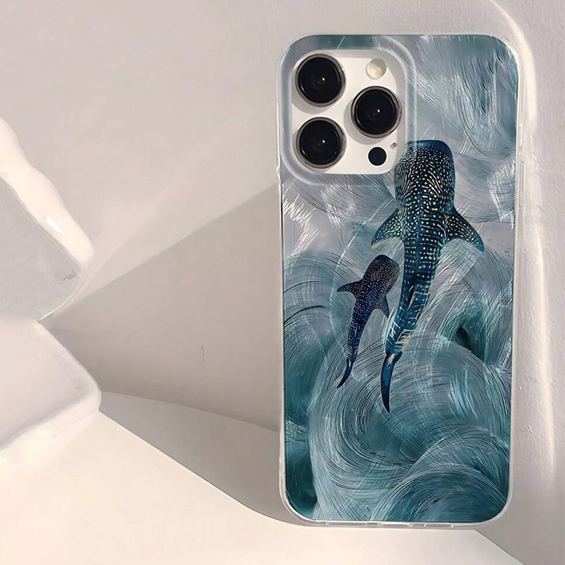Xiaomi Redmi Note 13 - Casing Ponsel Desain Paus Hiu Laut