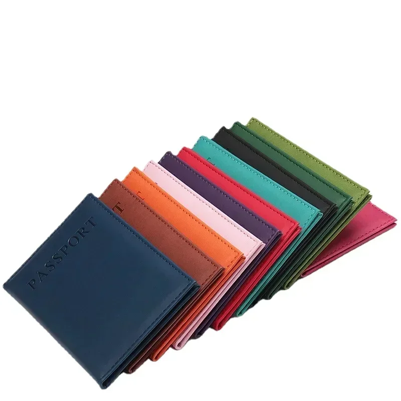 Leather Passport Cover - Sarung paspor kulit Pu pria wanita,