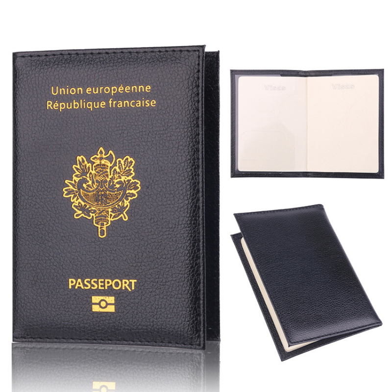 Leather Passport Cover - Casing penutup tempat paspor kulit Pu