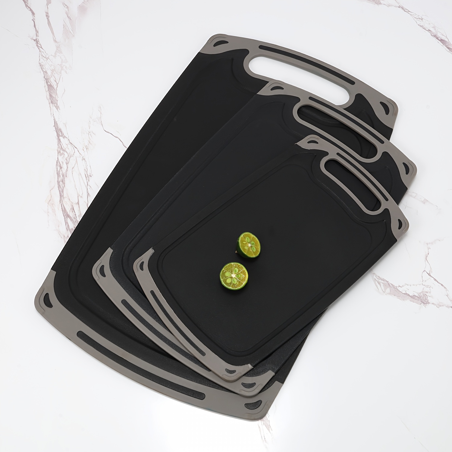 Marble Serving Board - Set Papan Pemotong Dapur Multifungsi dengan