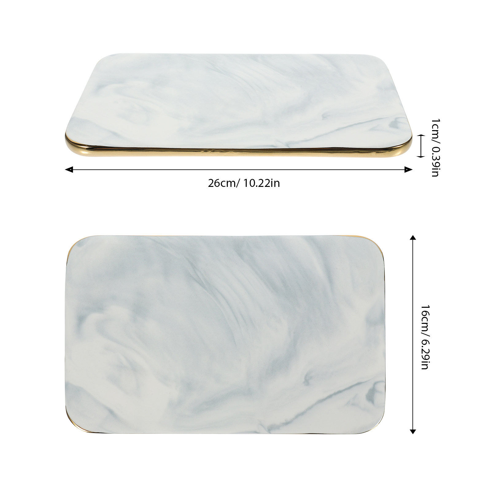 Nampan Marmer Elegan, Papan Po - Marble Serving Board ulasan dan harga