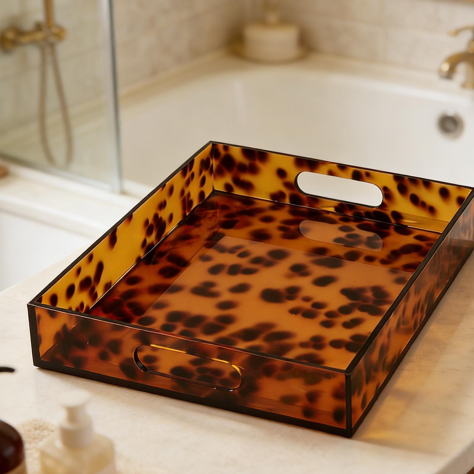 Nampan Vanity Motif Cangkang K - Marble Serving Board ulasan dan harga
