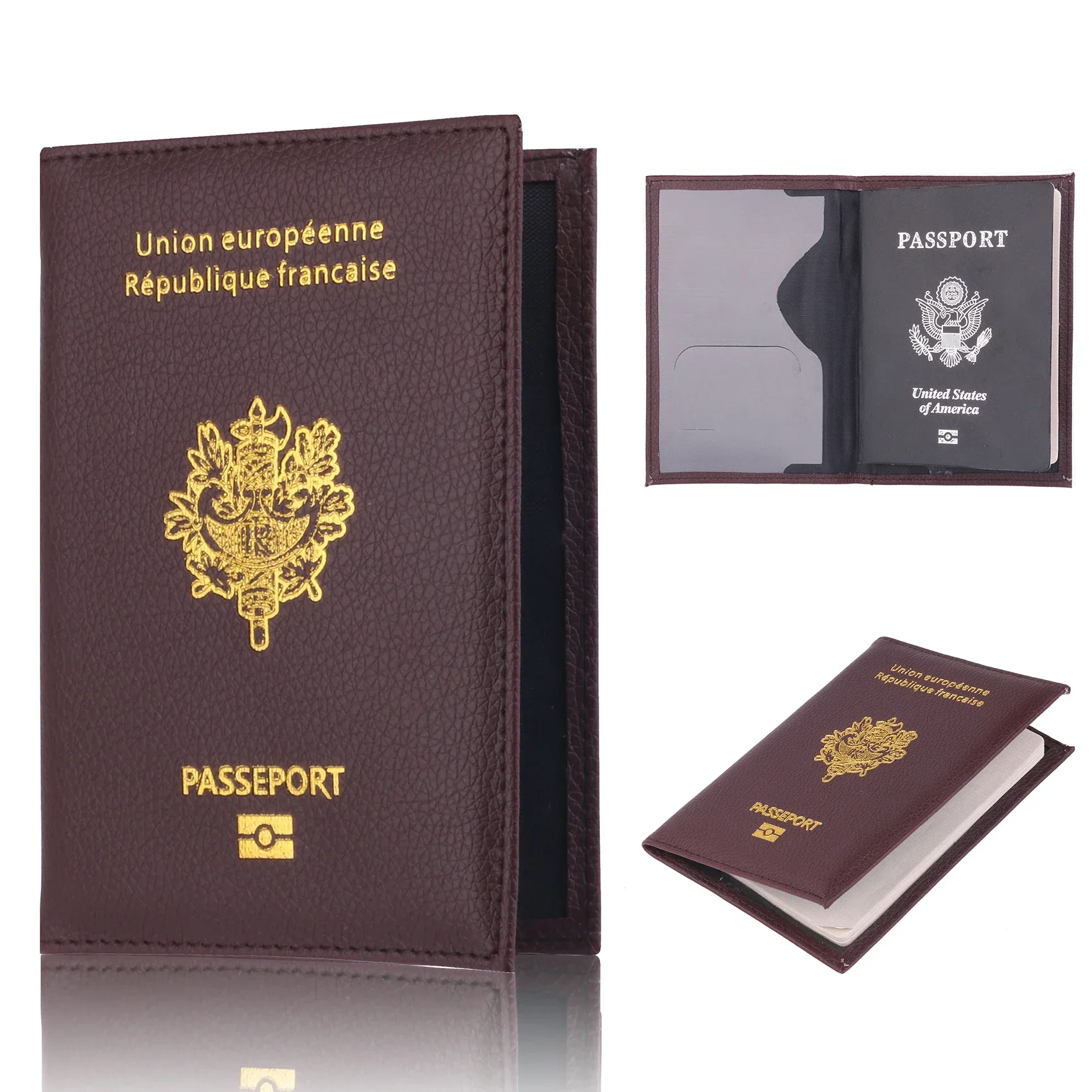Casing penutup tempat paspor k - Leather Passport Cover ulasan dan harga