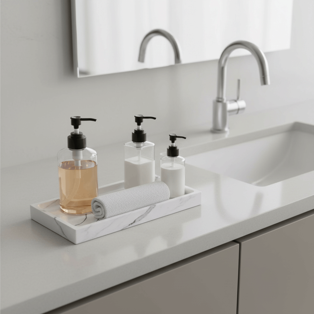 Nampan Penyimpanan Perlengkapa - Marble Serving Board ulasan dan harga